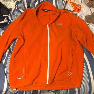 The North Face Vibrant Orange Zip-Up Jacket